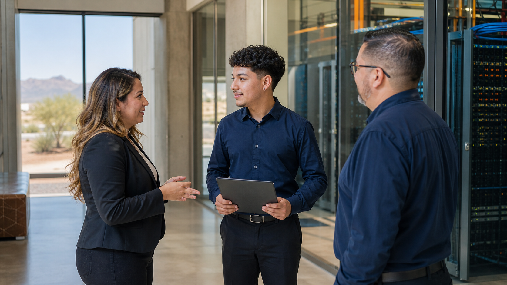 An AZDCA candidate meeting a hiring manager
